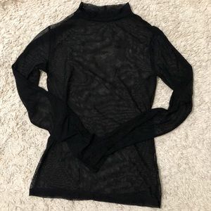 Long Sleeve Mesh Top